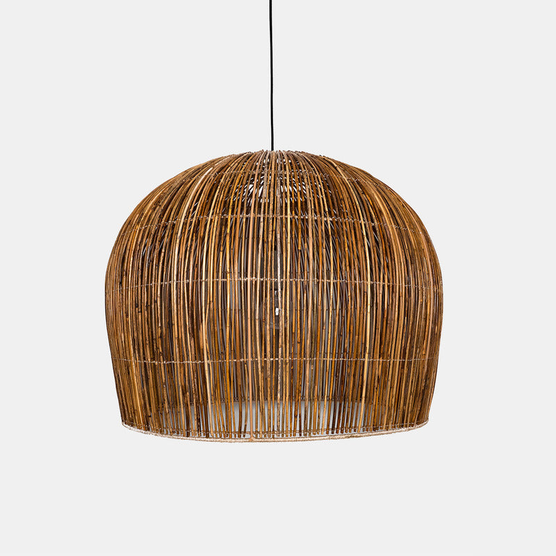 Rattan Bell Pendant Light