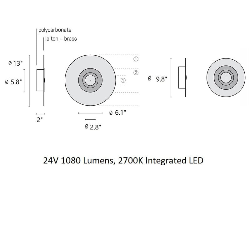 Earth Sober Wall / Ceiling Light