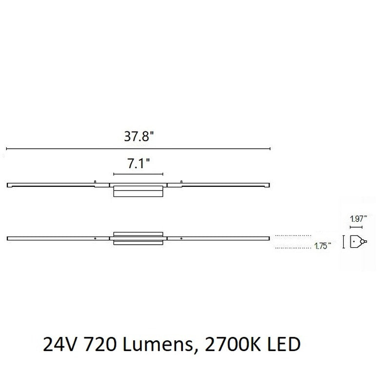 Link Double Reading Wall Light