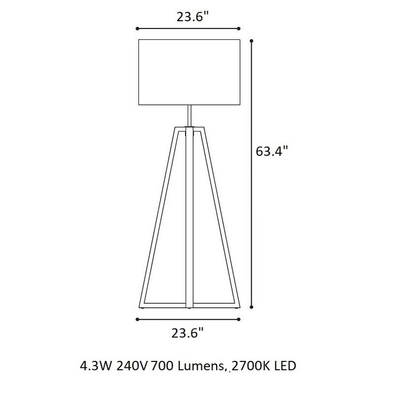 Club Lounge Outdoor LED Floor Lamp