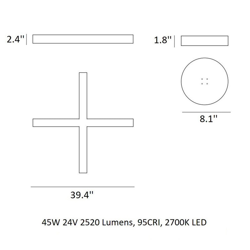 Cross Pendant Light