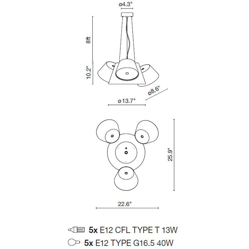 Tam Tam Mini Pendant Light