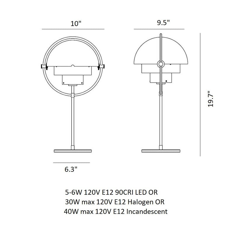 Multi Lite Table Lamp