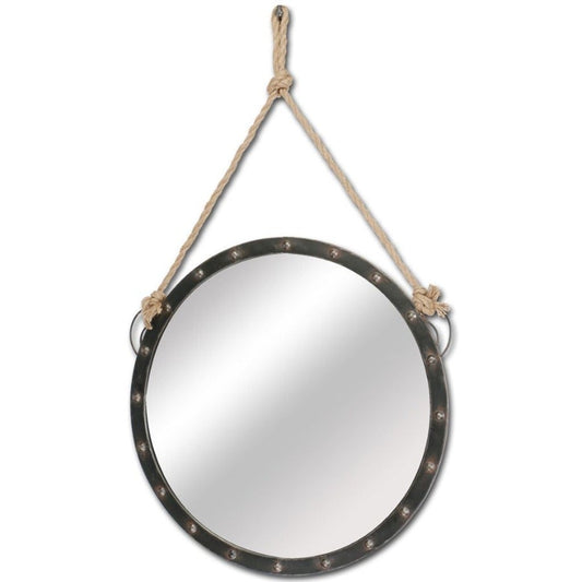 27" Round Metal Frame Wall Mirror - Novus Decor Wall Decor