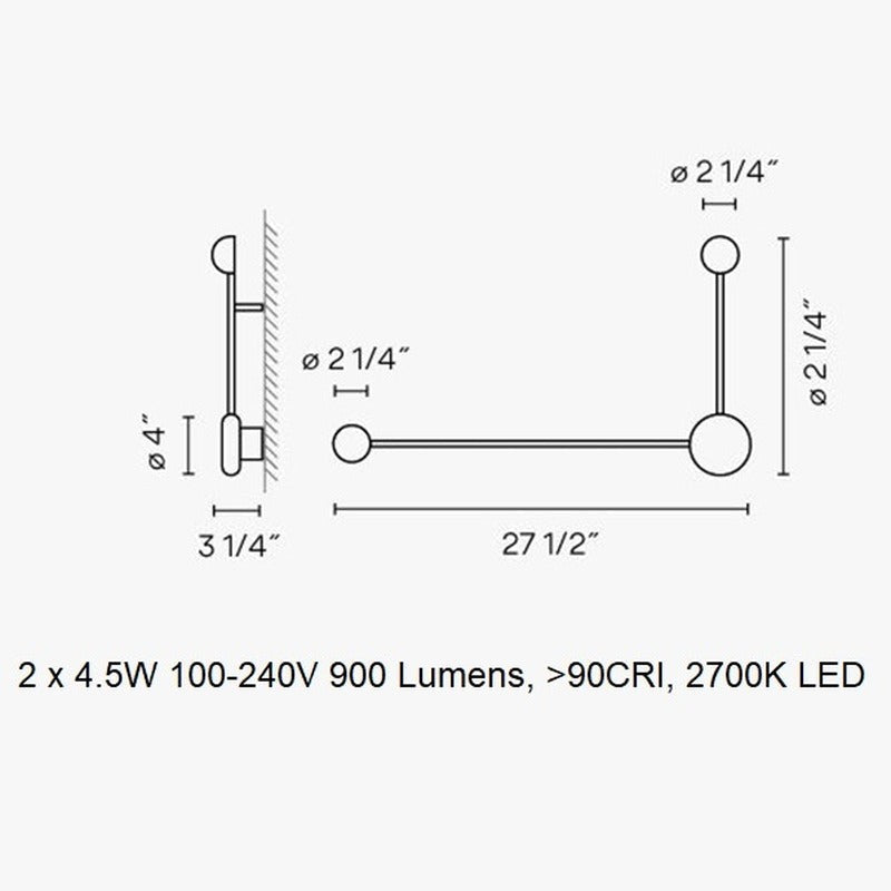 Pin 1694 Wall Light