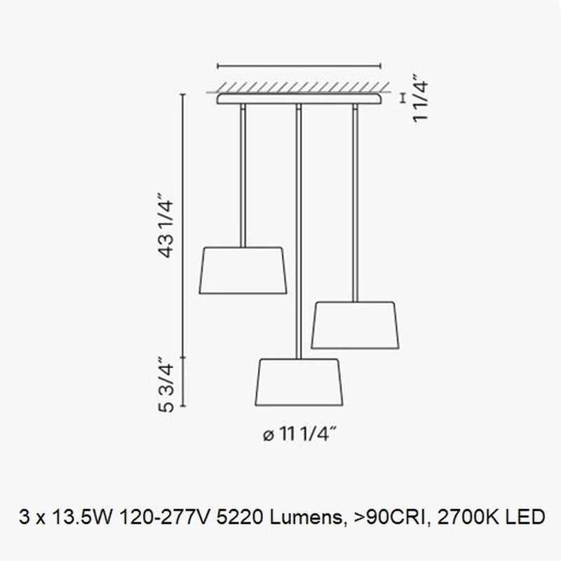 Tube 6155 Pendant Light