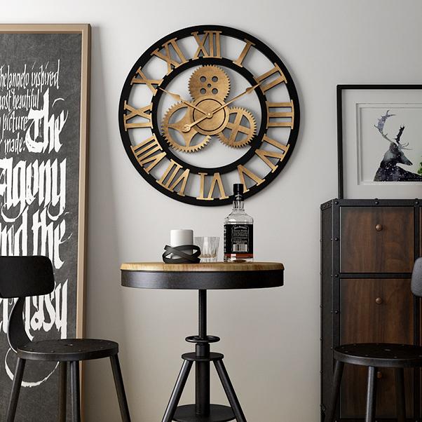 Retro Industrial Wall Clock