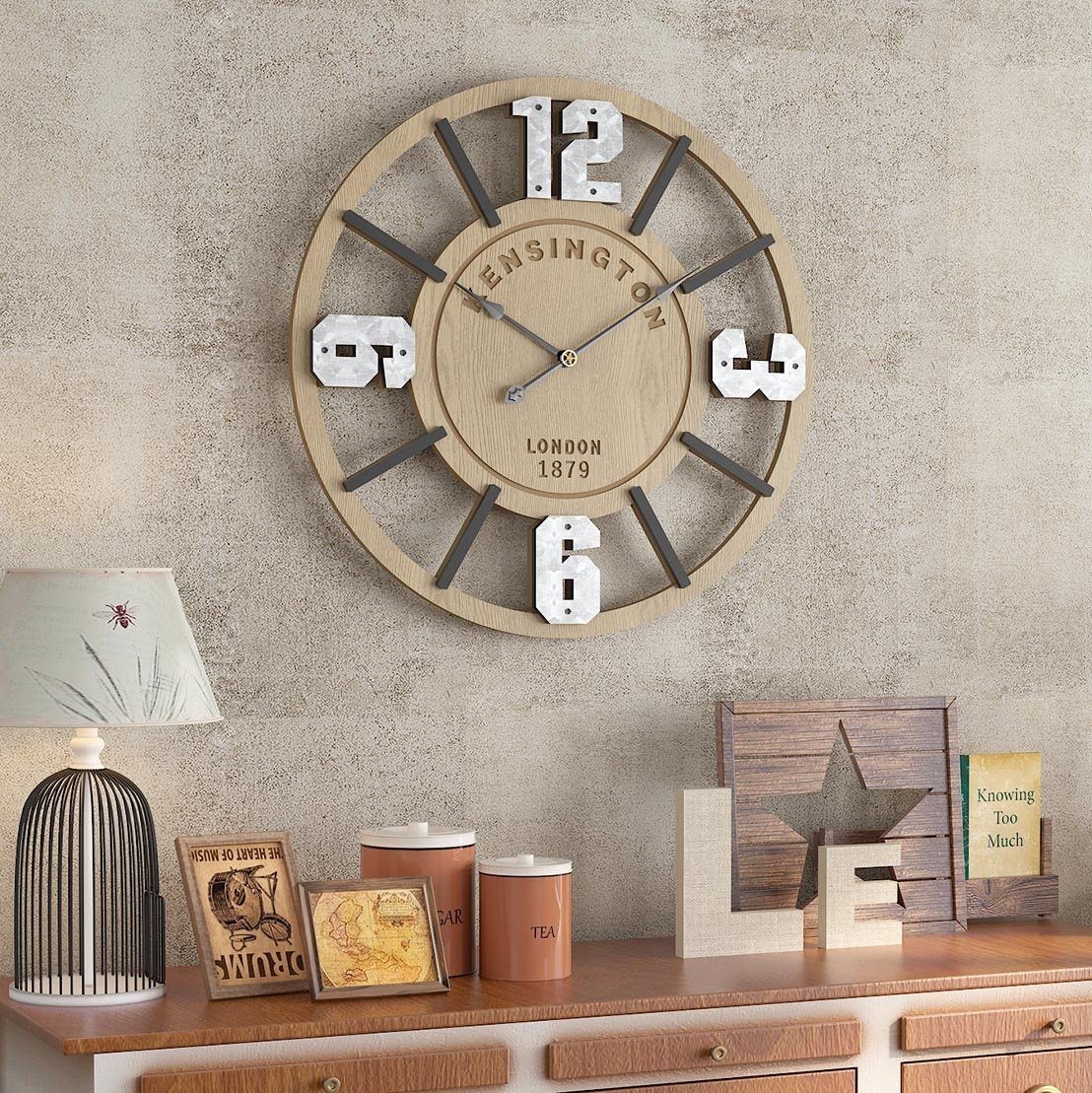 British Industrial Style Clock