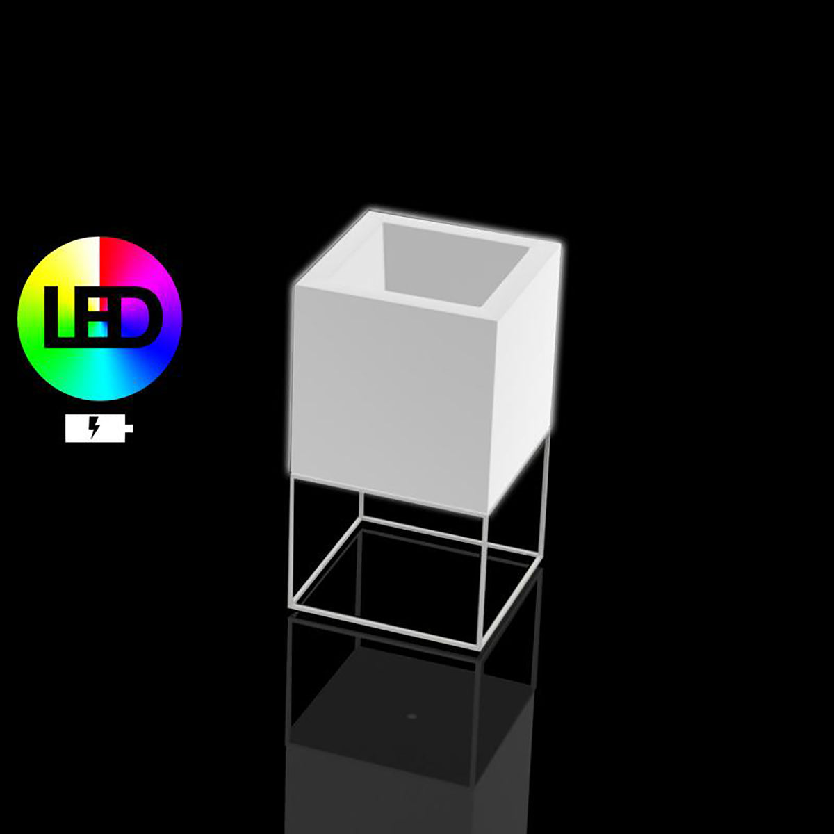 Illuminated Vela Cube Planter