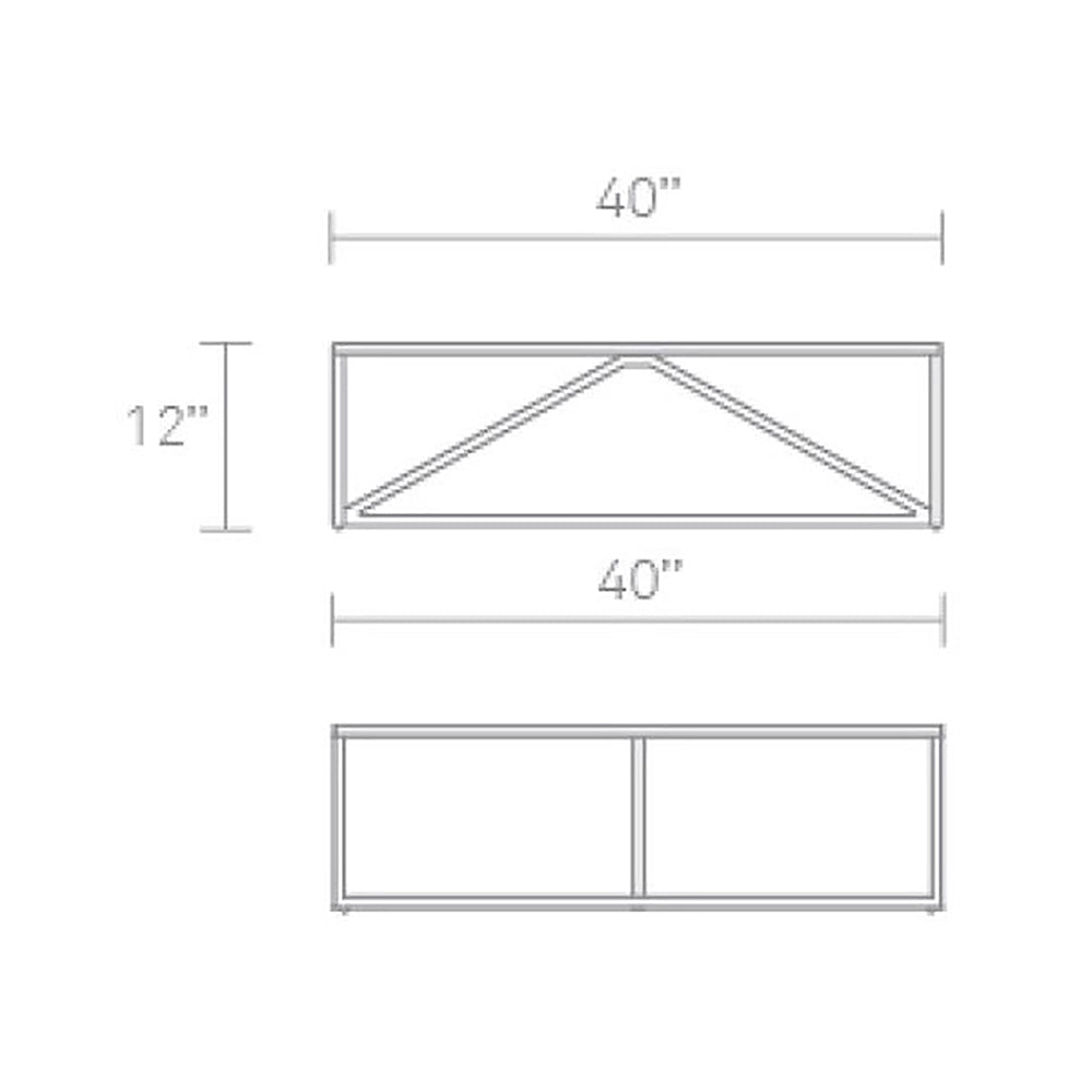 Strut Square Wood Coffee Table