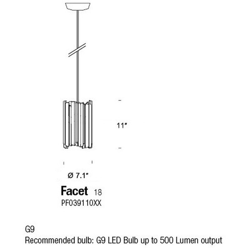 Facet 18 Pendant Light