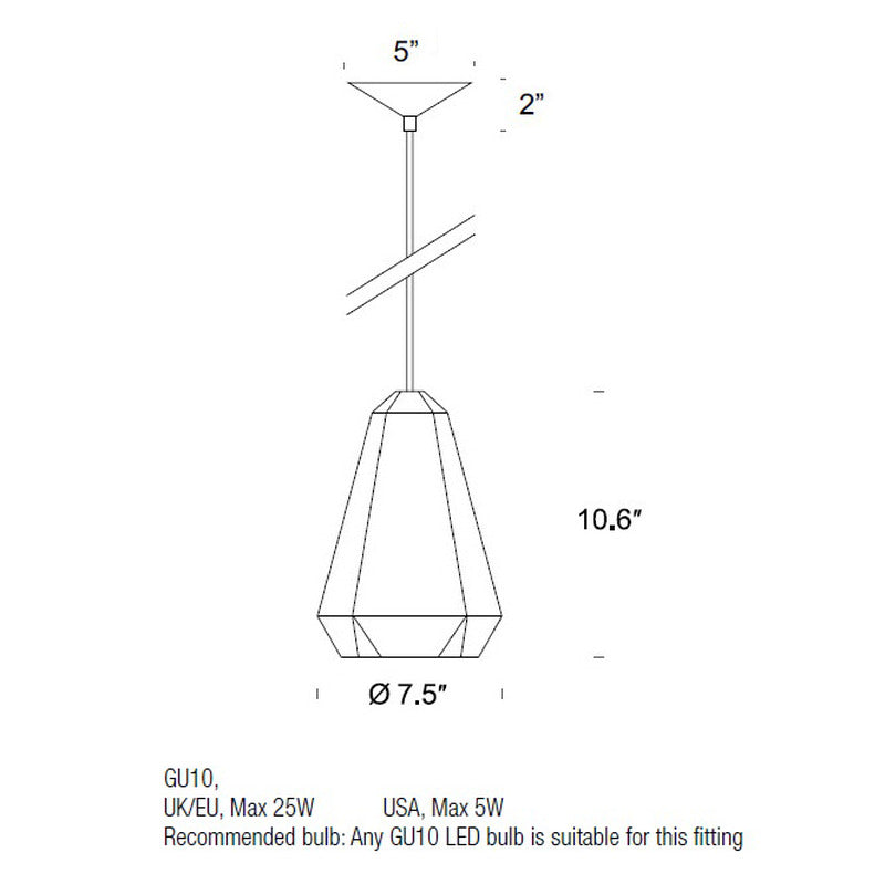 Portland 19 Concrete Pendant Light