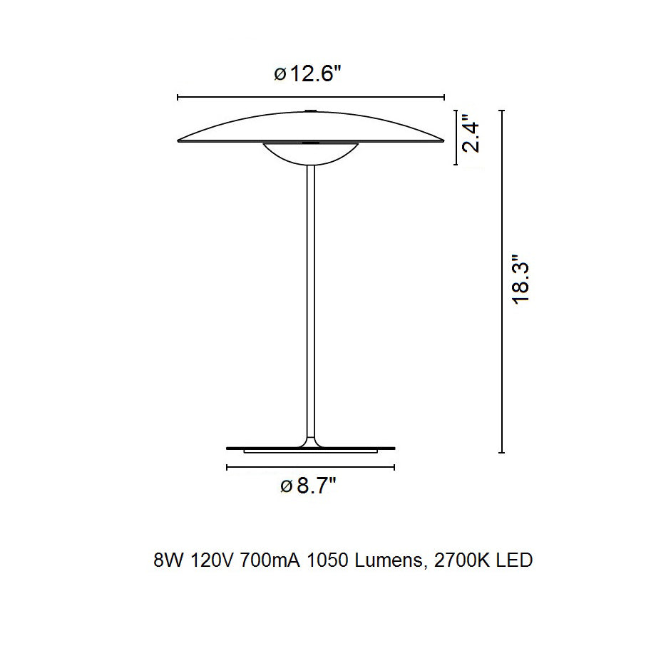 LED Ginger Table Lamp