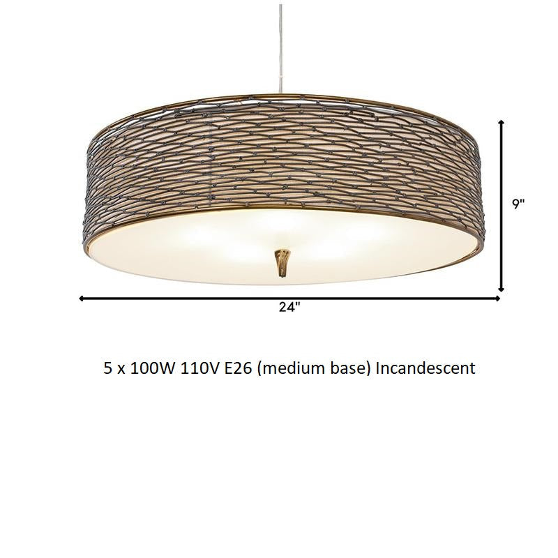 Flow Drum Pendant Light