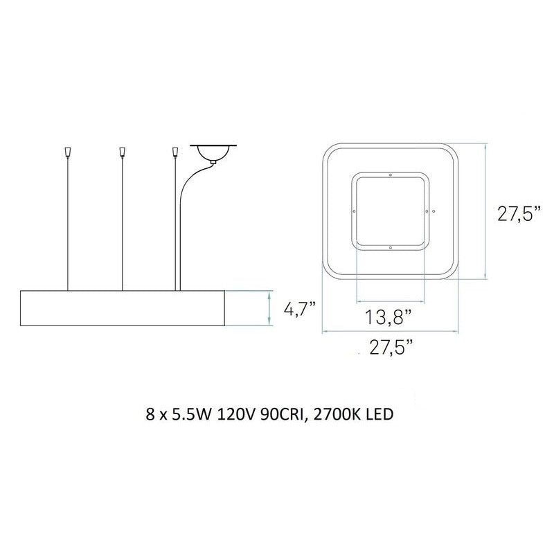 Cuad Suspension Lamp