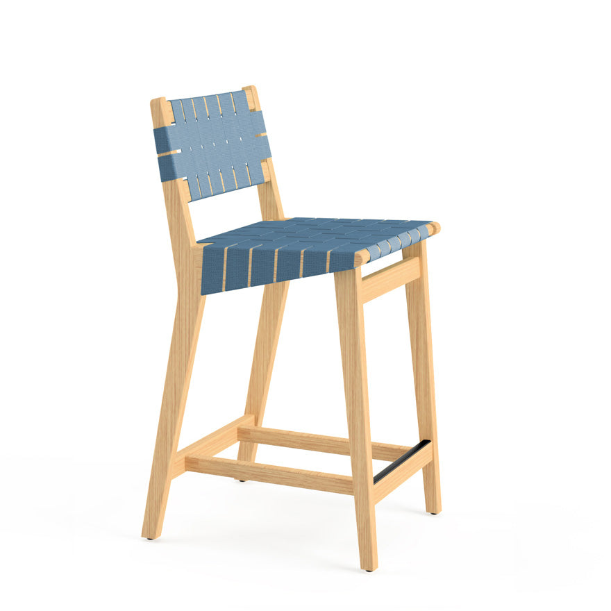 Risom Stool with Webbed Seat and Back