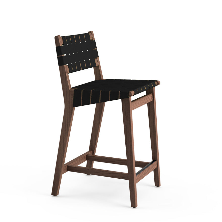 Risom Stool with Webbed Seat and Back