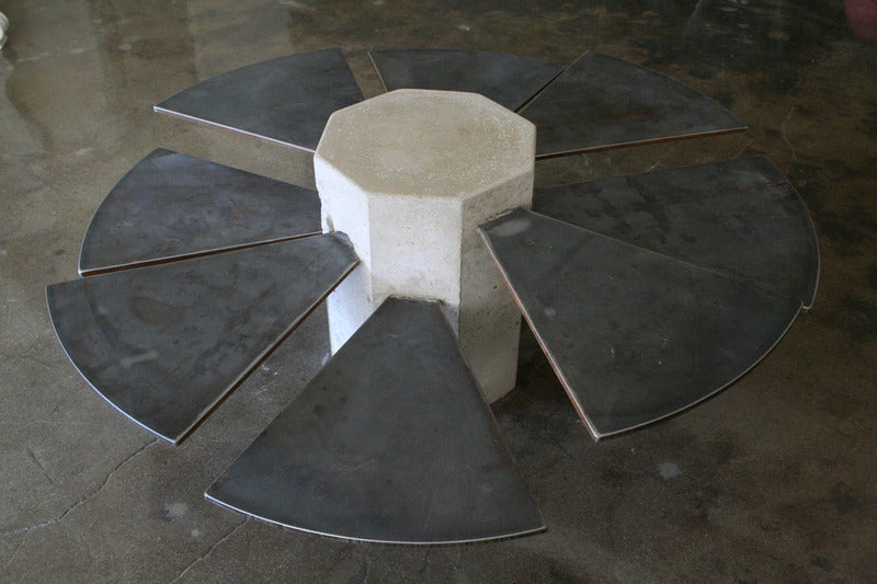 Steel Fan Coffee Table