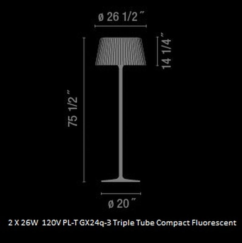 Plis Outdoor Floor Lamp