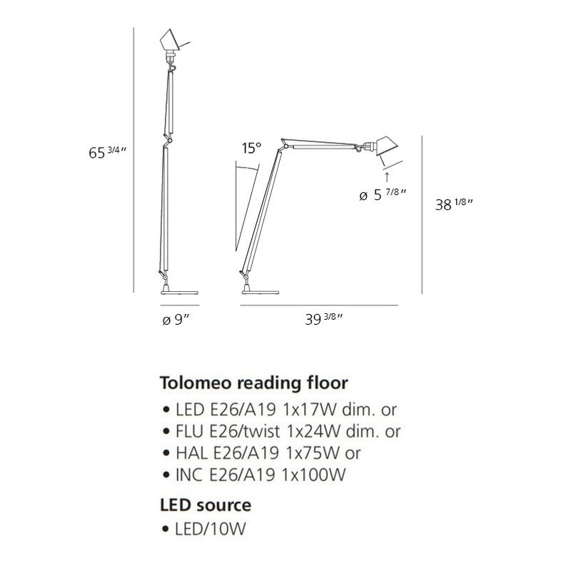 Tolomeo Reading Floor Lamp