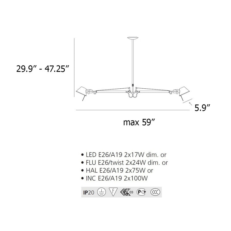 Tolomeo Double Suspension