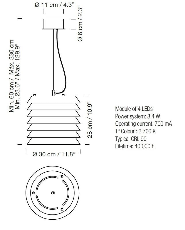 Maija 15/30 LED Pendant Light