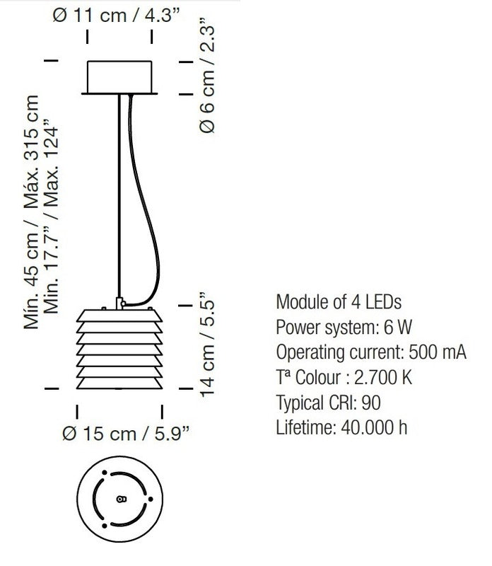 Maija 15/30 LED Pendant Light