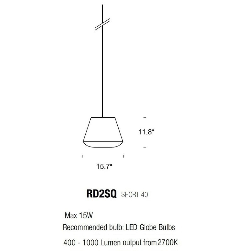 RD2SQ Pendant Light