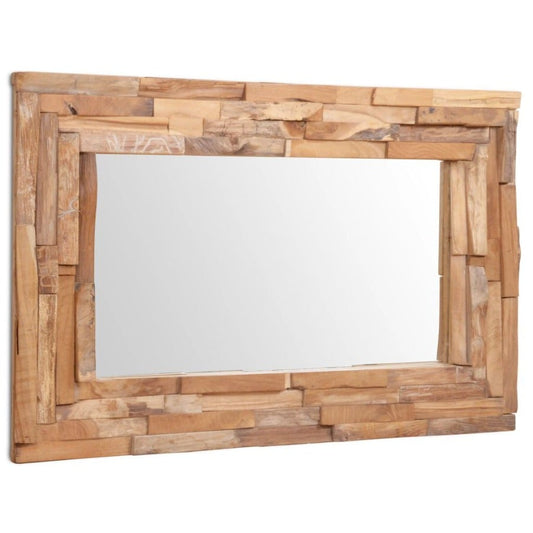 Decorative Mirror Teak 35.4"x23.6" Rectangular - Novus Decor Wall Decor