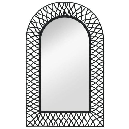 Wall Mirror Arched 19.6"x31.4" Black - Novus Decor Wall Decor