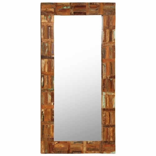 Wall Mirror Solid Reclaimed Wood 23.6"x23.6" - Novus Decor Wall Decor