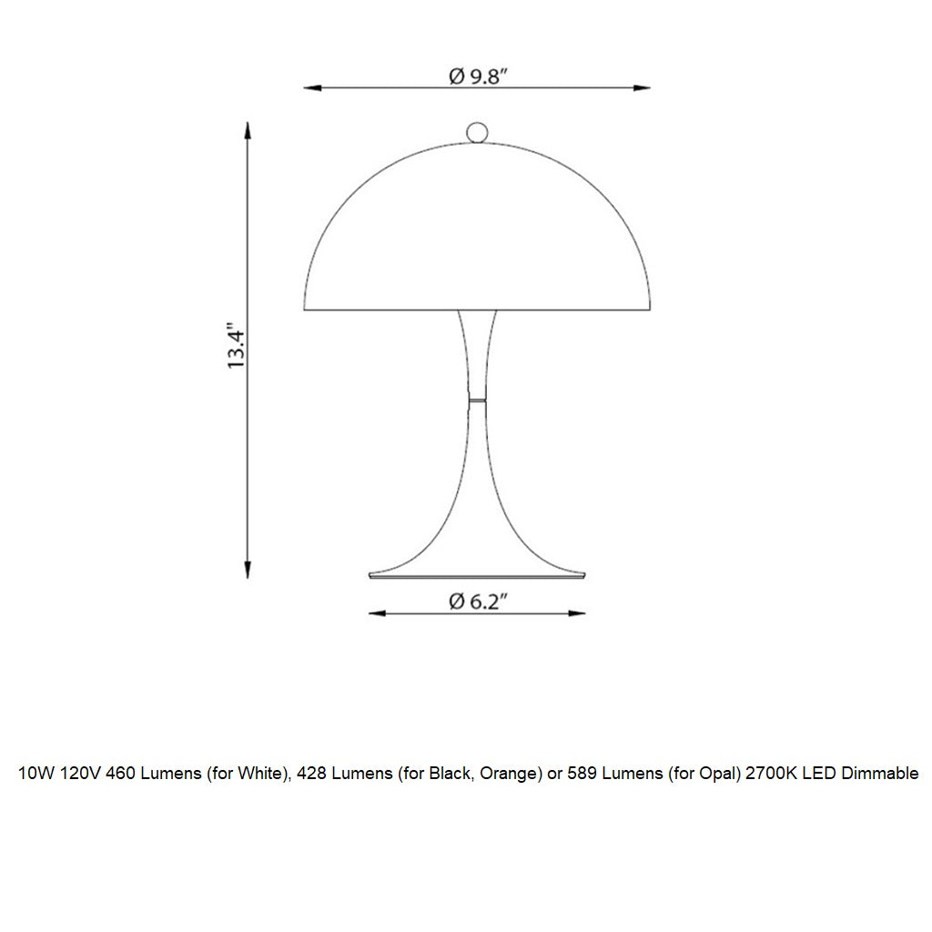 Panthella Mini LED Table Lamp