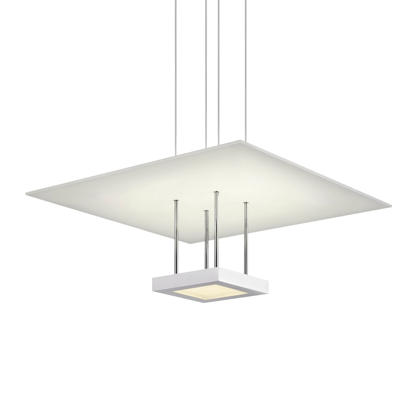 Chromaglo Square Reflector Pendant Light