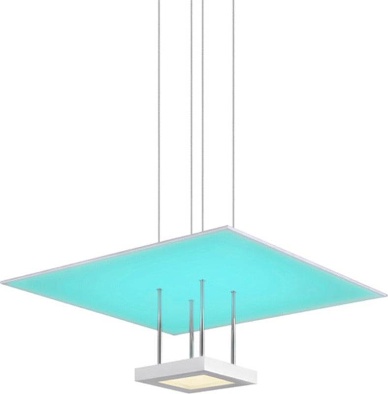 Chromaglo Square Reflector Pendant Light