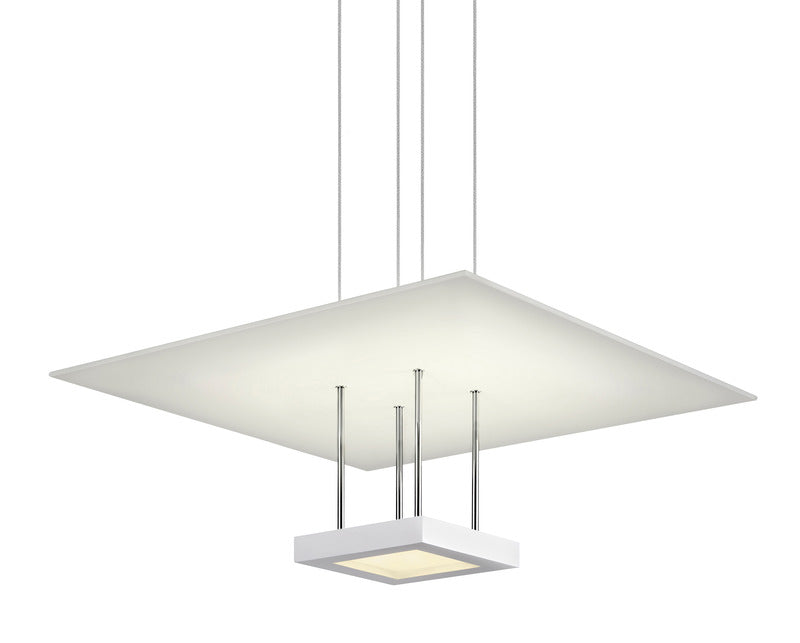 Chromaglo Square Reflector Pendant Light