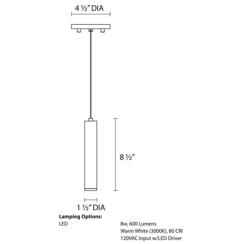 Micro Tube Pendant Light