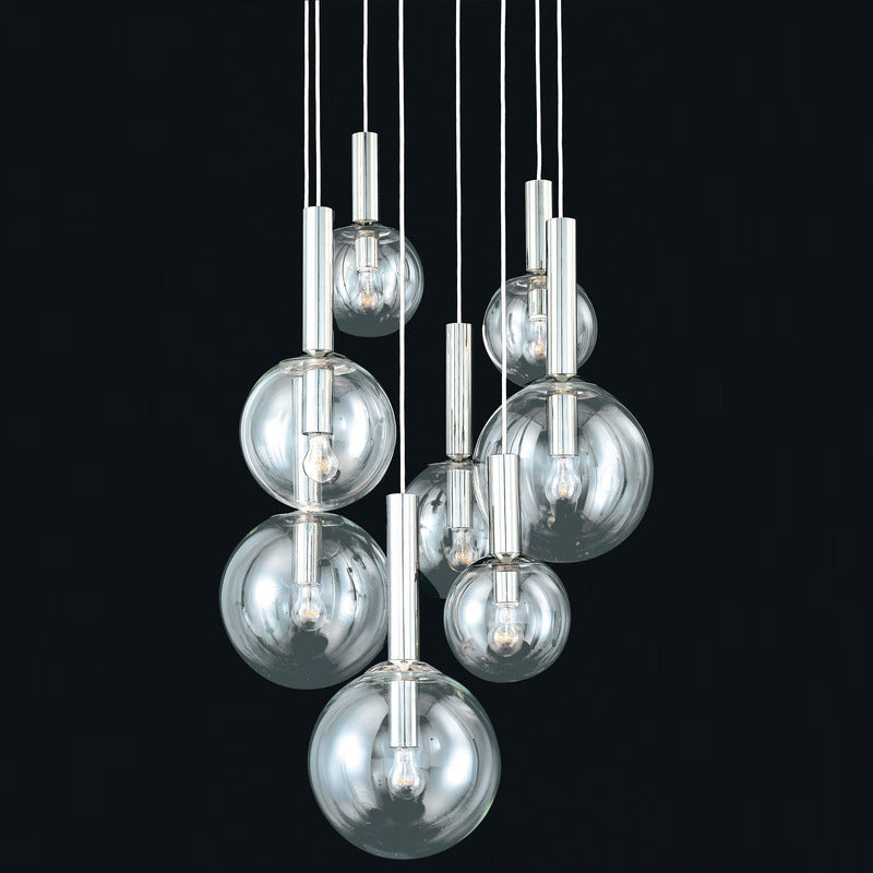 Bubbles Eight Light Multi Pendant Light