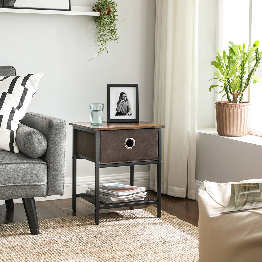 Fabric Drawer End Tables