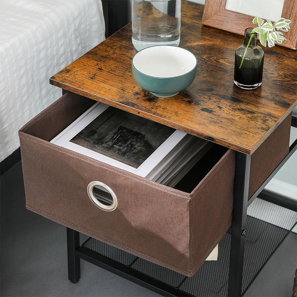 Fabric Drawer End Tables