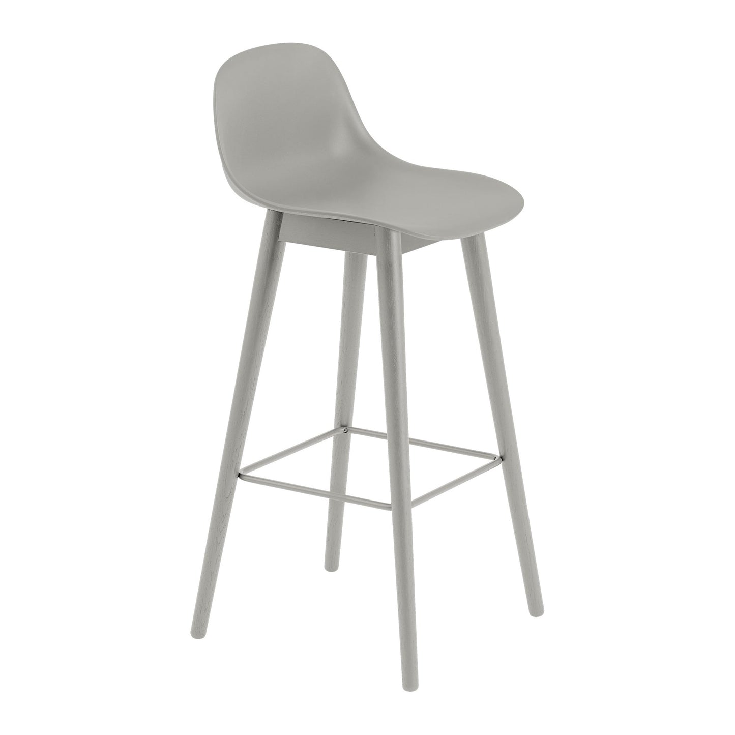 Fiber Stool with Backrest