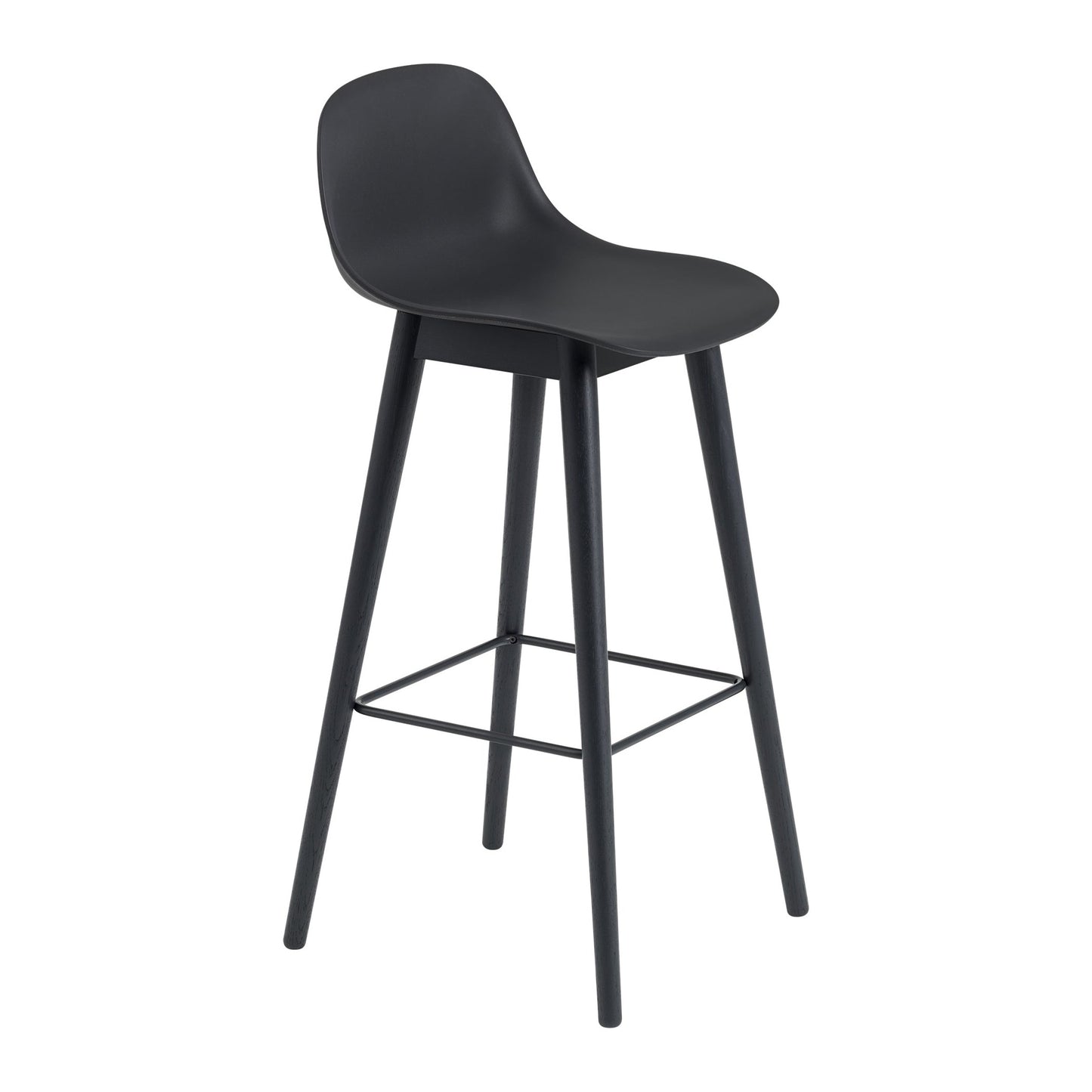 Fiber Stool with Backrest