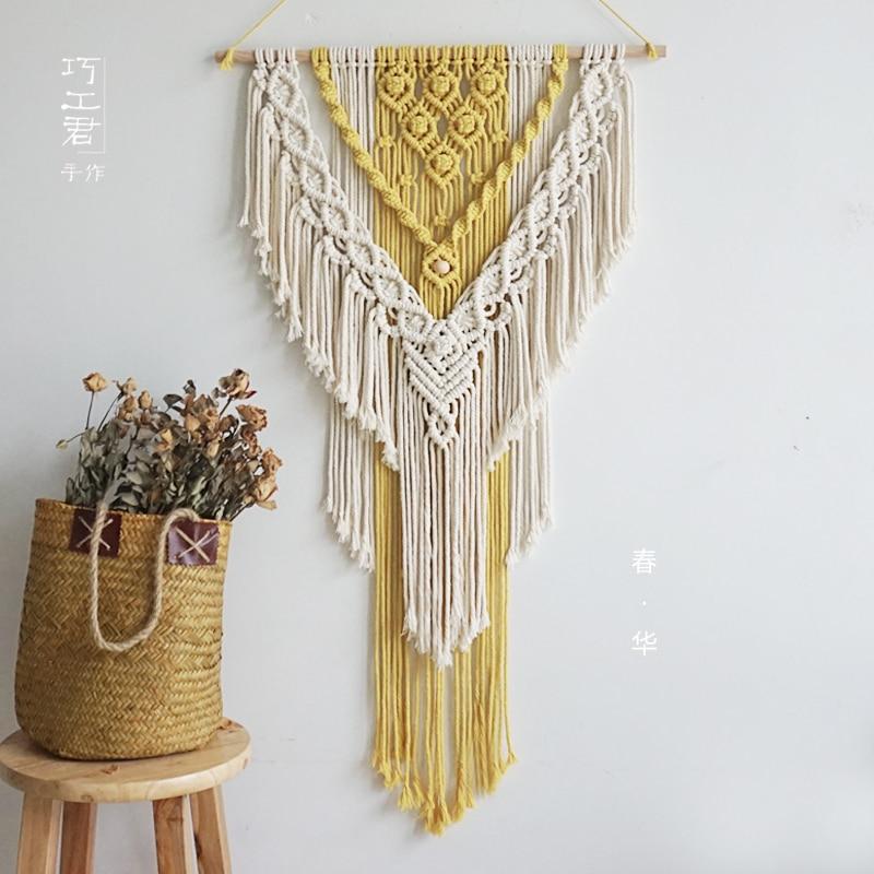 Nordic Macrame Wall Hanging Handmade Tapestry Boho Decor Tassel Living - Novus Decor Wall Decor