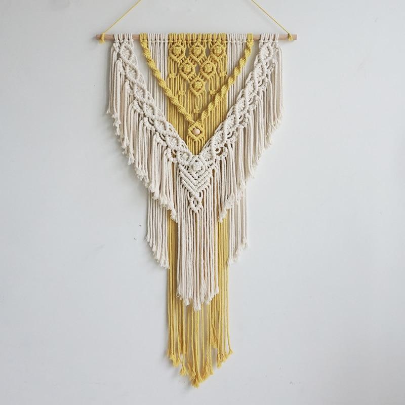 Nordic Macrame Wall Hanging Handmade Tapestry Boho Decor Tassel Living - Novus Decor Wall Decor