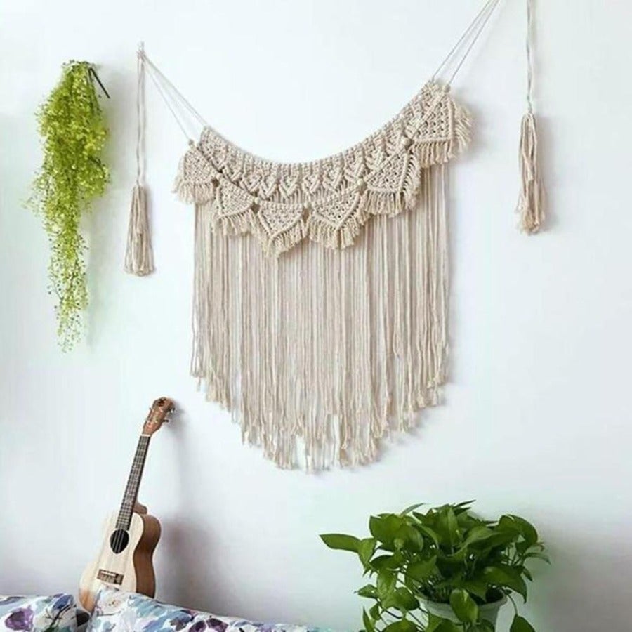 Macrame Tapestry Wall Hanging Bohemian Scenic Handmade Woven - Novus Decor Wall Decor