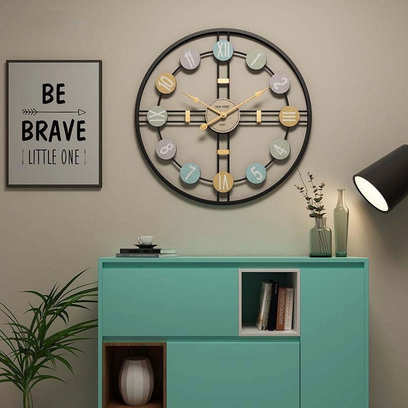 Metal Roman Numeral Wall Clock - Novus Decor Wall Decor