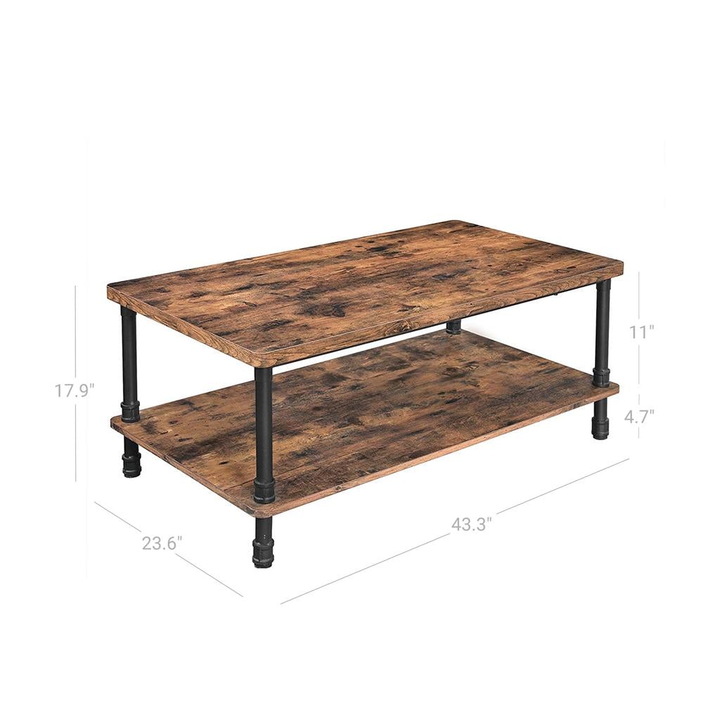 Coffee Table with 1.2 Inch Thick Tabletop
