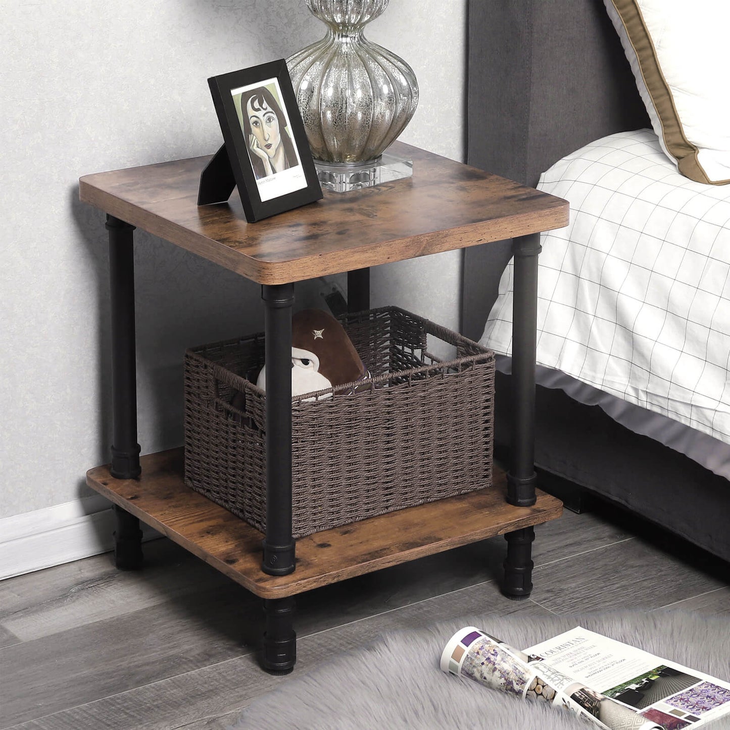 Industrial Side Table