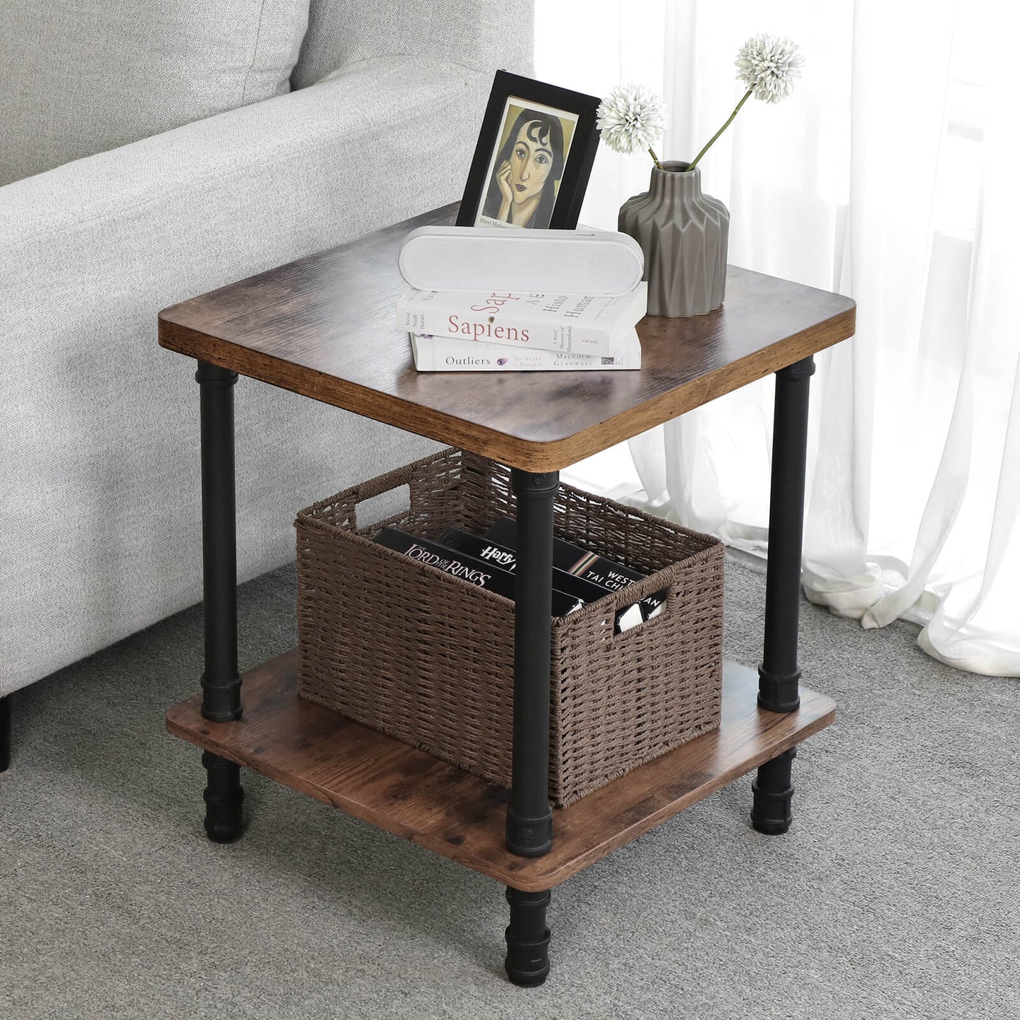 Industrial Side Table