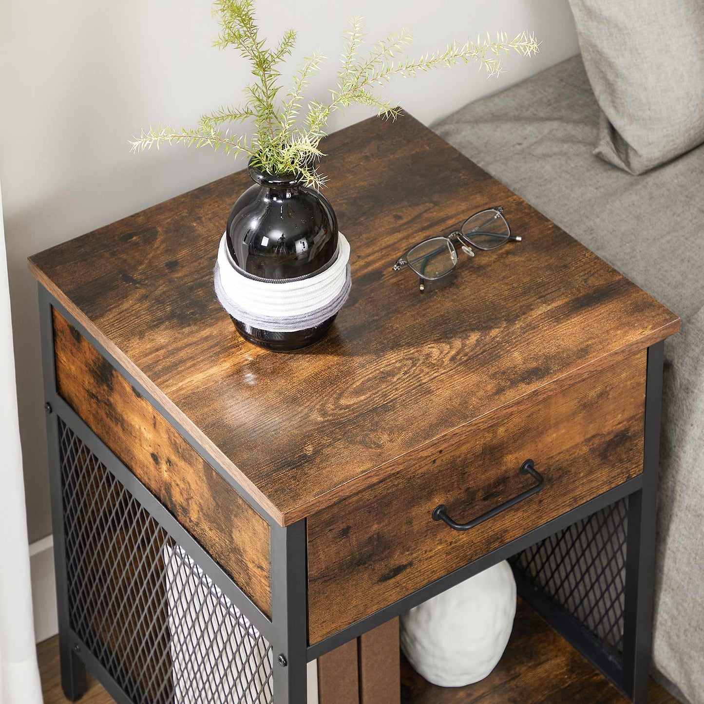 Nightstand Bedside Table with Drawer