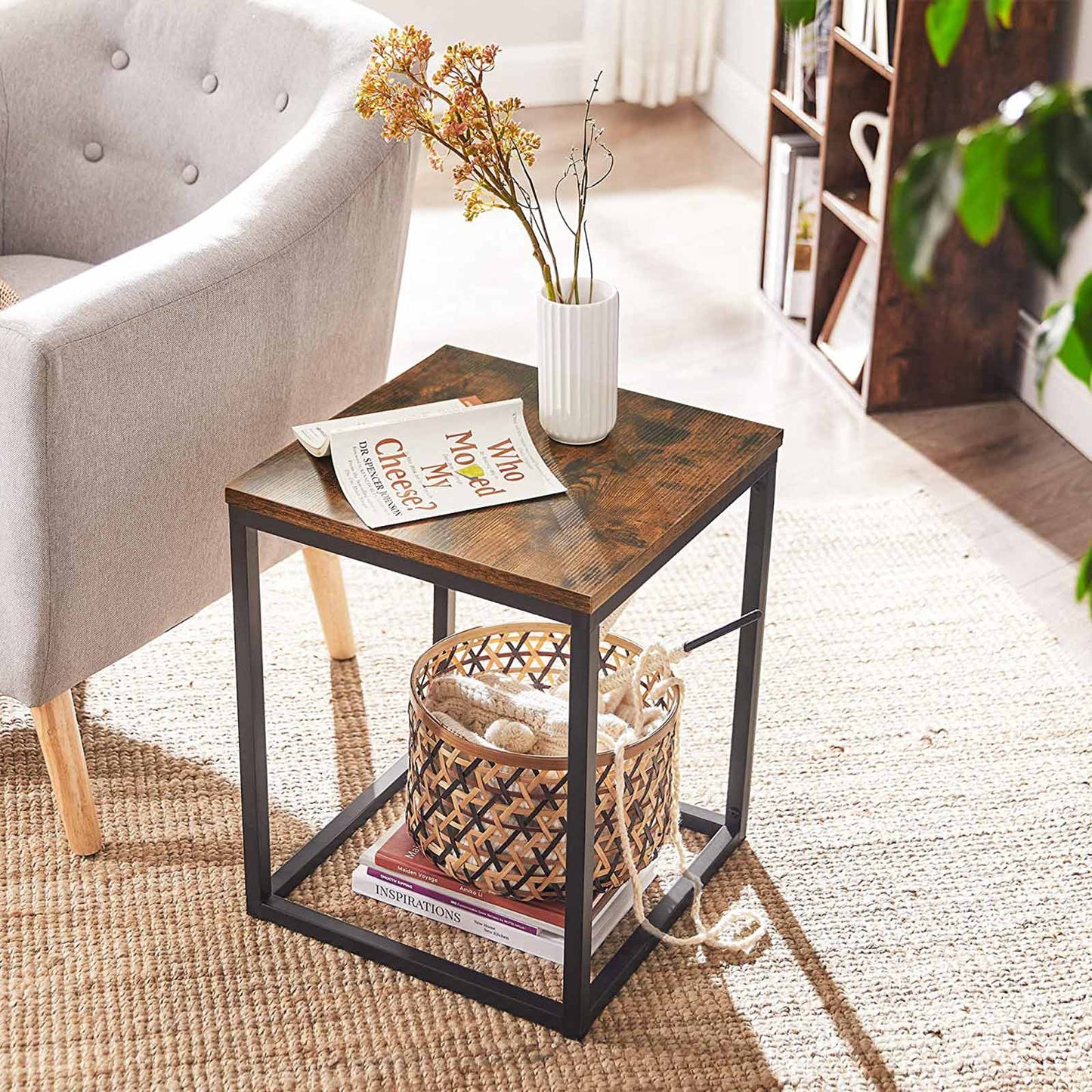 End Table with Thickened Top Plate